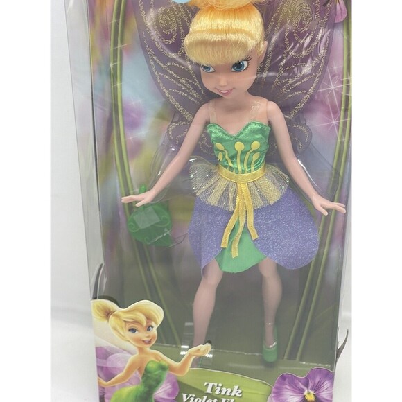 2012 JAKKS PACIFIC DISNEY FAIRIES DOLL TINK VIOLET FLOWER NEW IN BOX - Picture 5 of 16